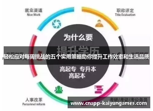轻松应对每周挑战的五个实用策略助你提升工作效率和生活品质